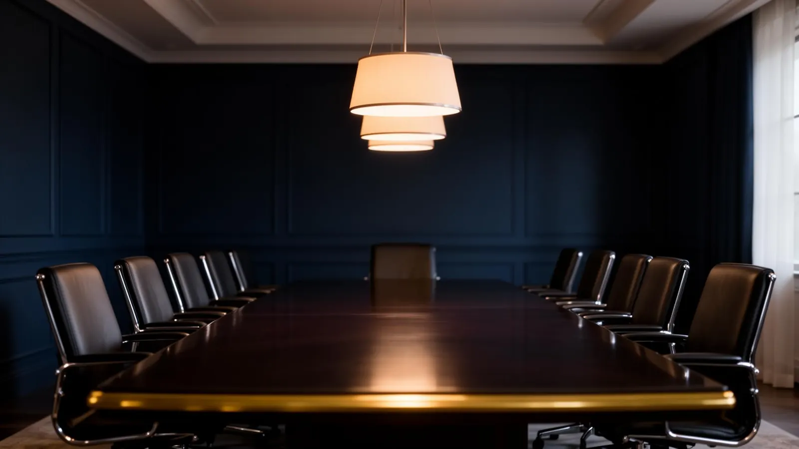 Institutional boardroom and private data room setting